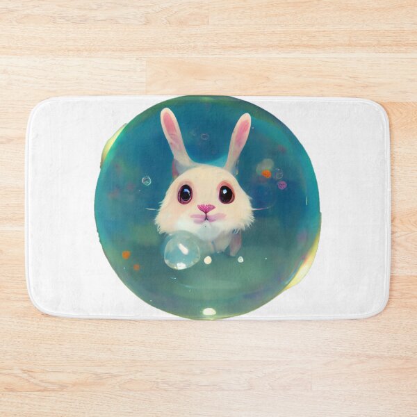 Item preview, Cute rabbit inside a bubble designed and sold by AlphaPhoenicis.