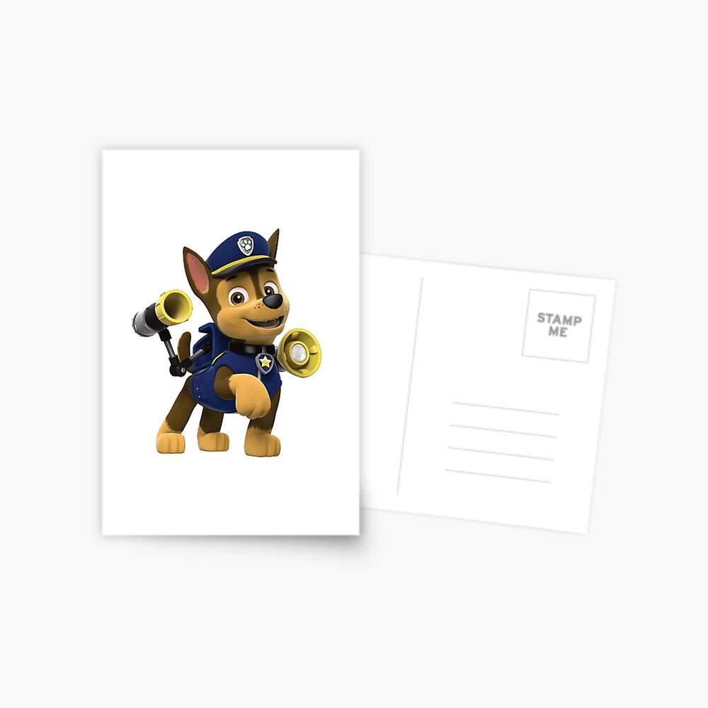 Rocky Paw Patrol Mighty Pups Super Paws Postcard for Sale by docubazar7