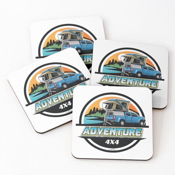 Item preview, 4x4 Adventure Overland Camper Truck Sticker T-Shirt 01 designed and sold by OuterShellUK.