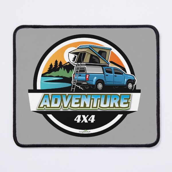 Item preview, 4x4 Adventure Overland Camper Truck Sticker T-Shirt 01 designed and sold by OuterShellUK.