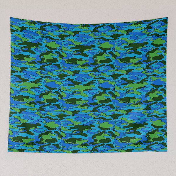 Item preview, Blue & Green Camouflage  designed and sold by Corey Paige Designs.