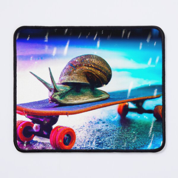 Item preview, Snail on a skateboard in the rain designed and sold by SpectrumCinemax.