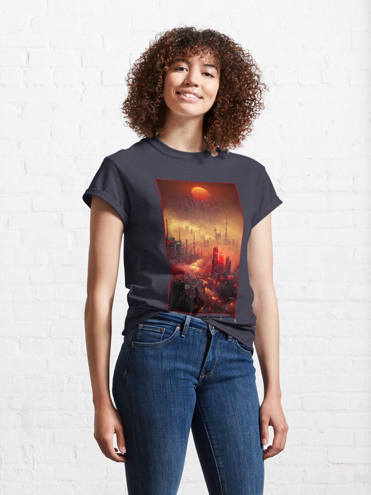 Thumbnail 4 of 7, Classic T-Shirt, Station City-7 designed and sold by heavenfield.
