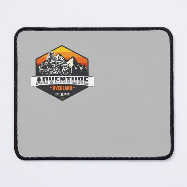 Item preview, Adventure Overland Motorcycle Sticker T-Shirt 01 designed and sold by OuterShellUK.