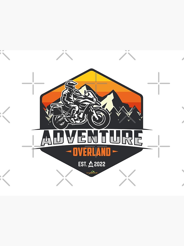 Adventure Overland Motorrad Aufkleber T-Shirt 01 | Sticker