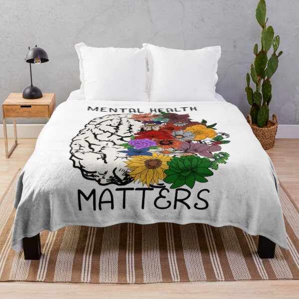 Item preview, Mental Health Matters- Floral Brain   designed and sold by MugGalleriesa.