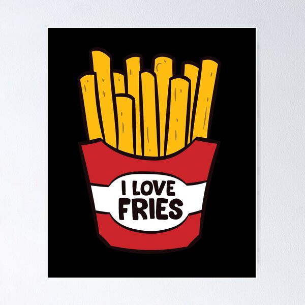 Aperçu de l'œuvre Fries - I LOVE FRIES créée et vendue par Mohja-Design.