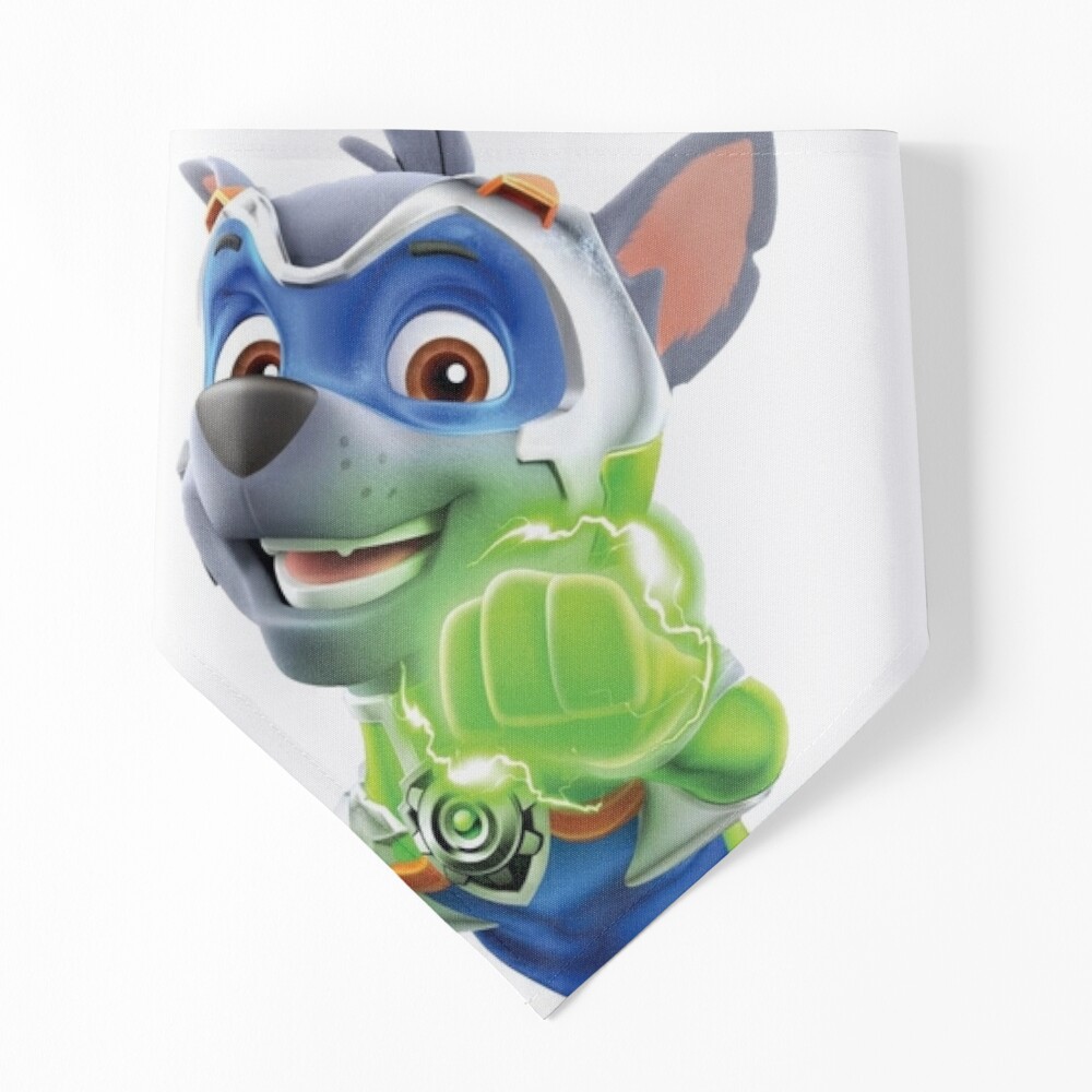 Rocky Paw Patrol Mighty Pups Super Paws Postcard for Sale by docubazar7