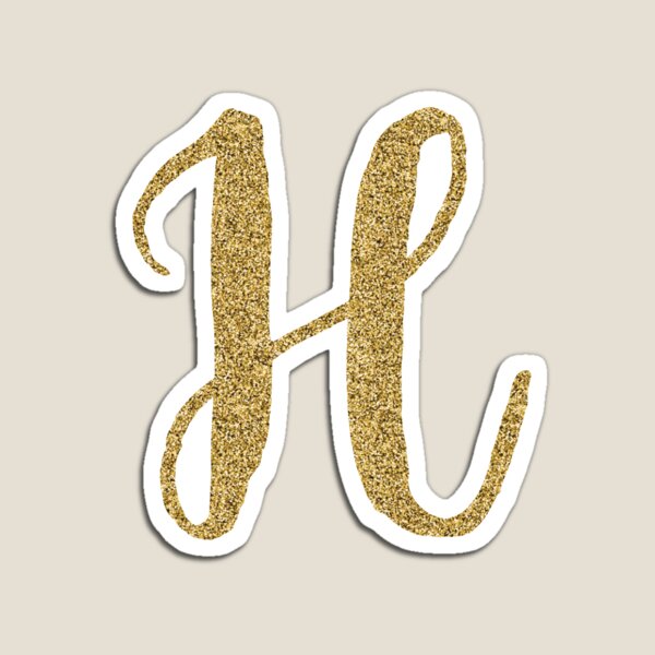 Letter 'B' Gold Glitter Initial Sticker for Sale by MackenzieMakes