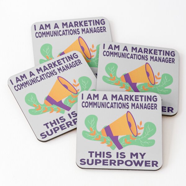 Item preview, I am a marketing communications manager this is my superpower, dark text, funny superpower lovers, job, humor, joke, meme, superhero worker designed and sold by SGS-.