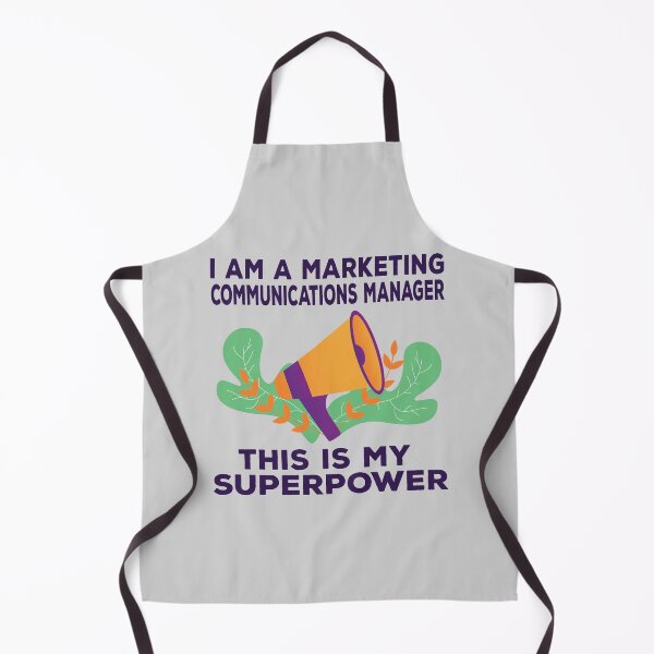 Item preview, I am a marketing communications manager this is my superpower, dark text, funny superpower lovers, job, humor, joke, meme, superhero worker designed and sold by SGS-.