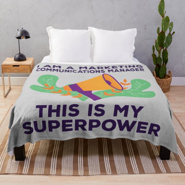 Item preview, I am a marketing communications manager this is my superpower, dark text, funny superpower lovers, job, humor, joke, meme, superhero worker designed and sold by SGS-.