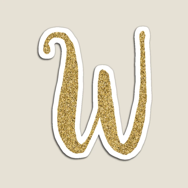 Letter 'B' Gold Glitter Initial Sticker for Sale by MackenzieMakes