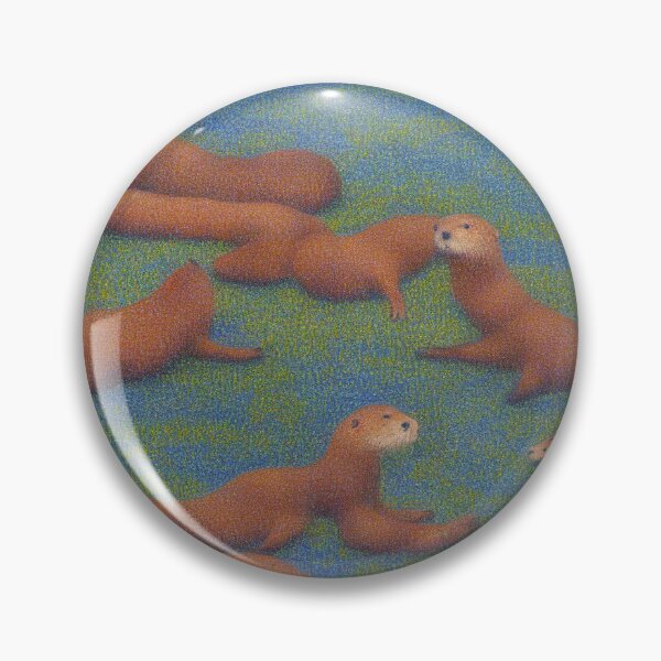 Artikelvorschau, Otter inspiriert von Seurat entworfen und verkauft von FunkyPaintings.