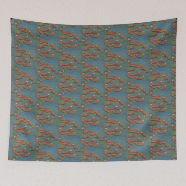 Item preview, Otters inspired by Seurat designed and sold by FunkyPaintings.
