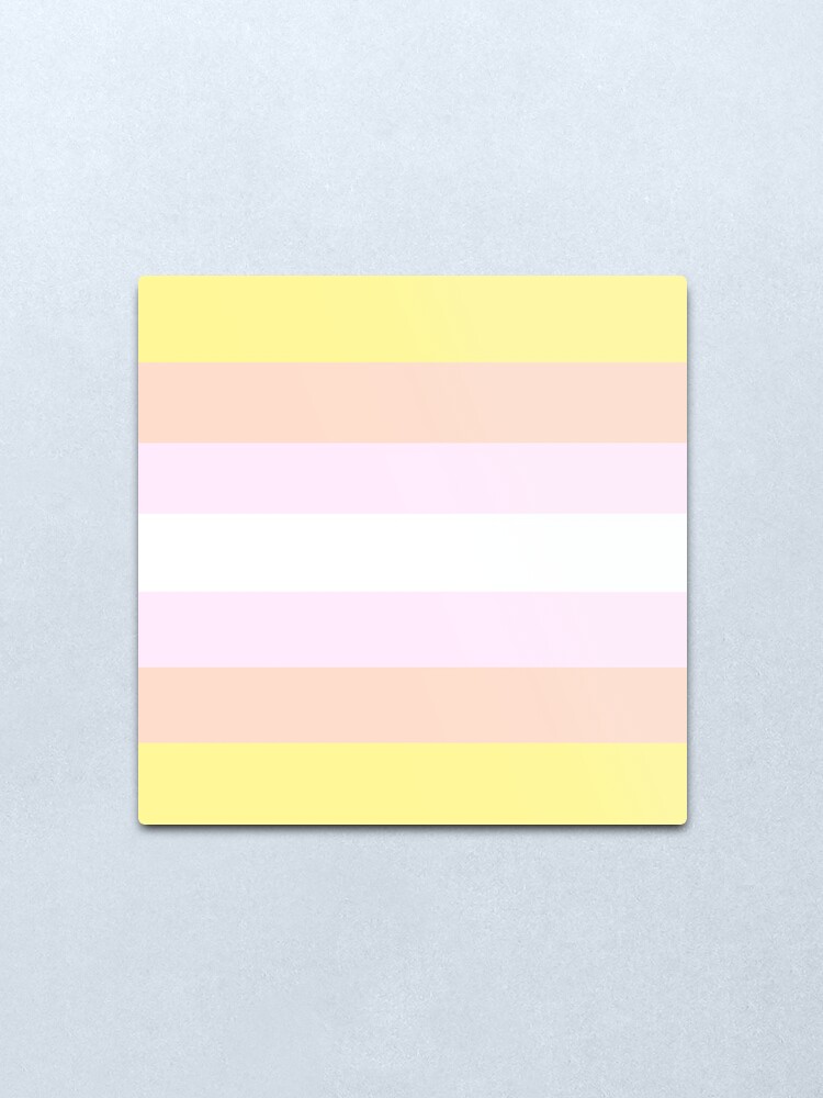 "pastel pride flag - pansexual" Metal Print for Sale by poekid | Redbubble