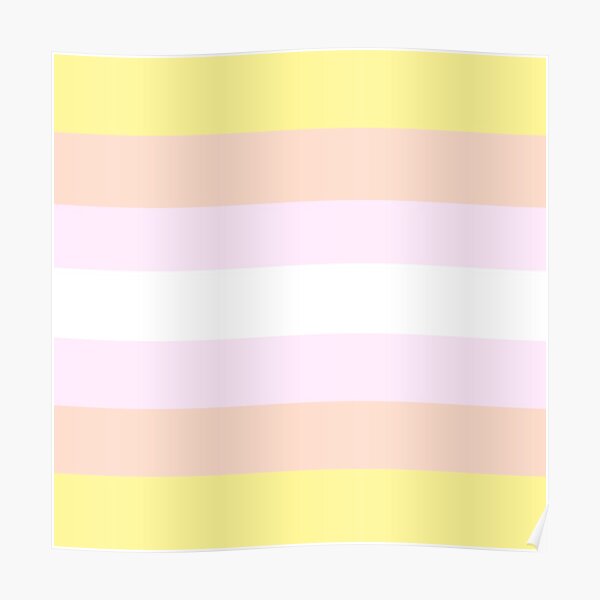 "pastel pride flag - pansexual" Poster by poekid | Redbubble