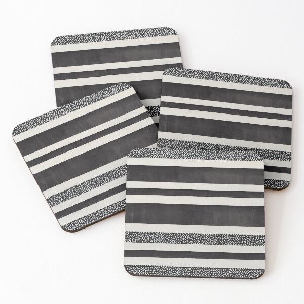 Item preview, Textured Black and White Stripes designed and sold by samjoule.