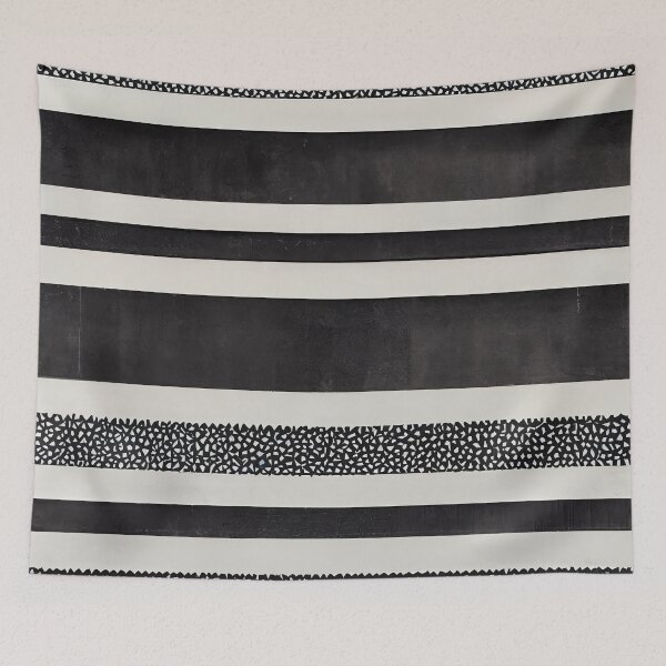 Item preview, Textured Black and White Stripes designed and sold by samjoule.