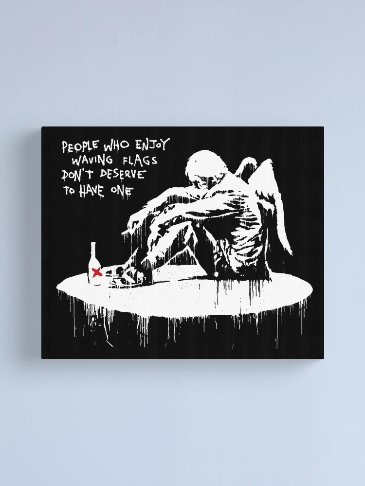 ARTCANVAS Drunken Angel - Fallen outlets Angel by Banksy Canvas Art Print