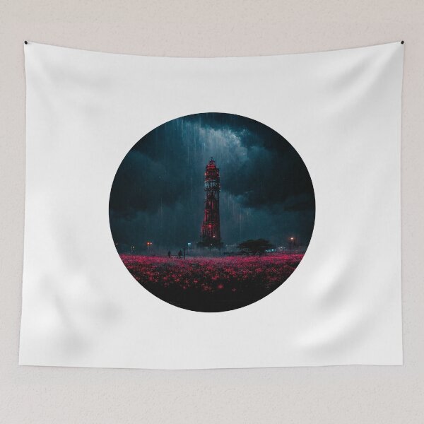 Item preview, Dark Tower on Field of Roses designed and sold by devath.