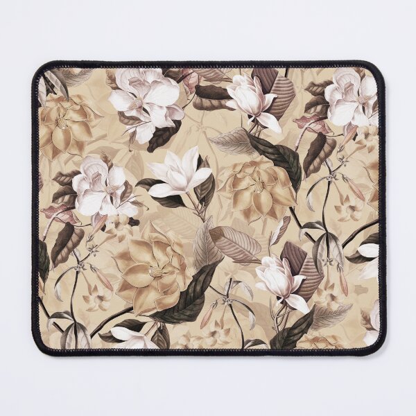 Item preview, Vintage Magnolia Flowers Botanical Garden Pattern Tanned Sepia Nightgarden designed and sold by UtArt.