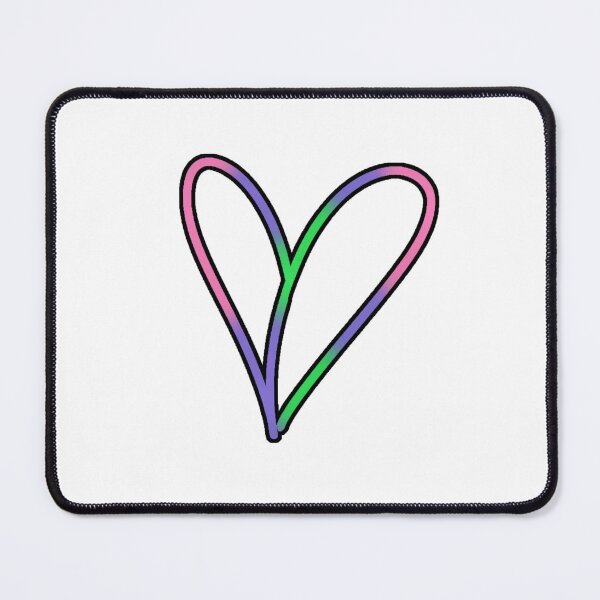 Item preview, Trigender Pride Heart Outline designed and sold by Adriana Starshine.