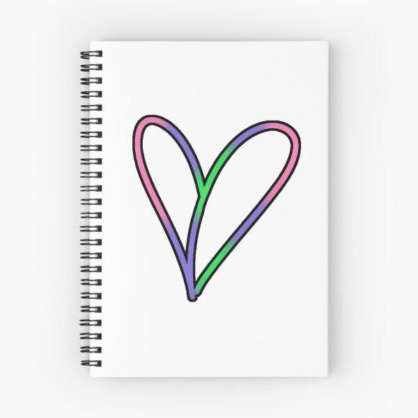 Item preview, Trigender Pride Heart Outline designed and sold by Adriana Starshine.