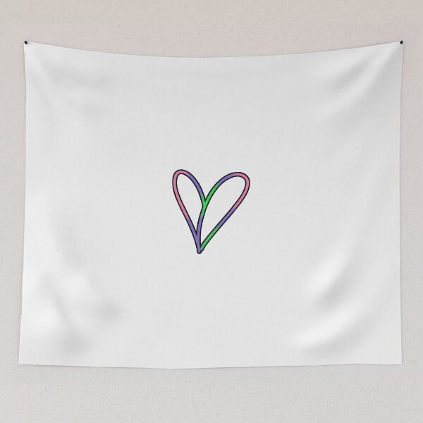 Item preview, Trigender Pride Heart Outline designed and sold by Adriana Starshine.