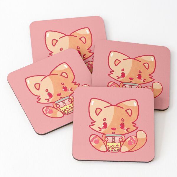 Item preview, cat bubble tea kawaii cute adorable chibi hand painted designed and sold by · GAMING SOUL ·.