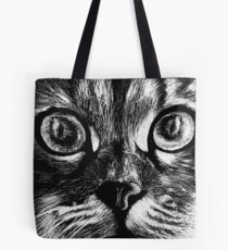 Schwarze und weiße Katze Tote Bag