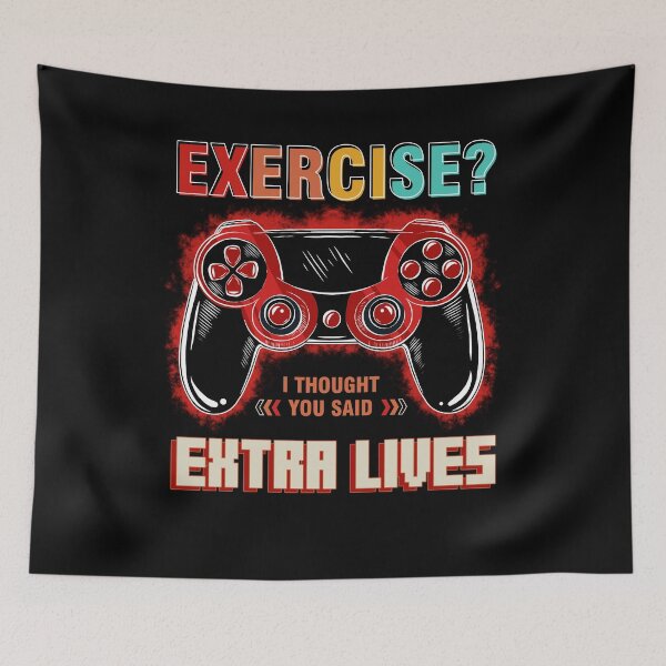 Item preview, Extra Lives Funny funny gamer love retro humor Controller designed and sold by beckadamr.
