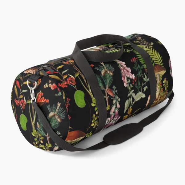 Item preview,  Vintage Midnight Mushrooms Forest Pattern - Black Botanical Night Garden Nightgarden designed and sold by UtArt.
