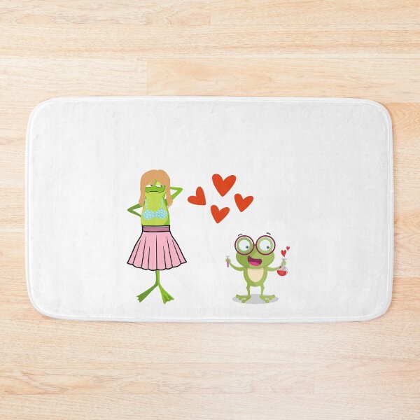 Item preview, Cute and funny kawaii colorful cartoon frogs in love.  Unique froggy gift ideas for frog lovers, adults, kids/children designed and sold by haRexia.