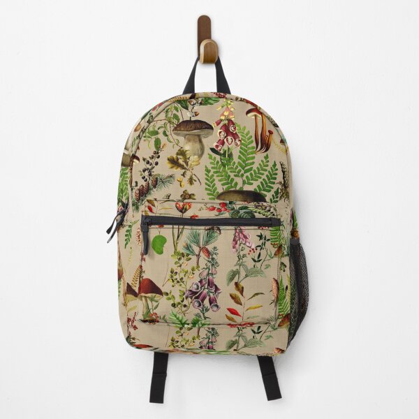 Item preview,  Vintage Mushrooms Forest Botanical Garden Pattern - Beige  Nightgarden designed and sold by UtArt.