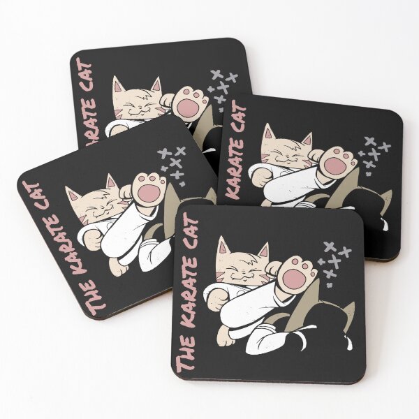 Item preview, The Karate cat design is a fun and comical design. Ideal for people who love karate and cats designed and sold by STDesign⭐⭐⭐⭐⭐.