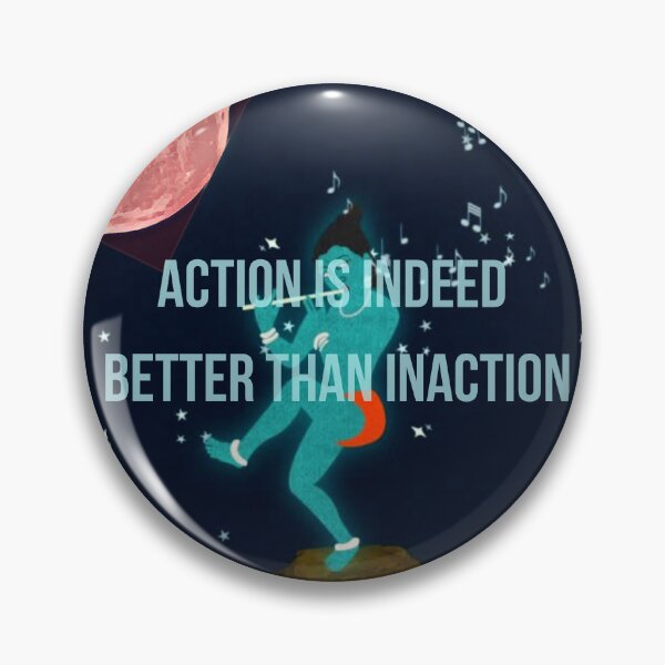 Item preview, Lord Krishna Quotes "Action is indeed better than inaction" designed and sold by Thomas Dossman.