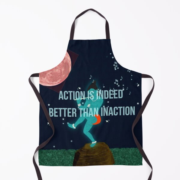 Item preview, Lord Krishna Quotes "Action is indeed better than inaction" designed and sold by Thomas Dossman.