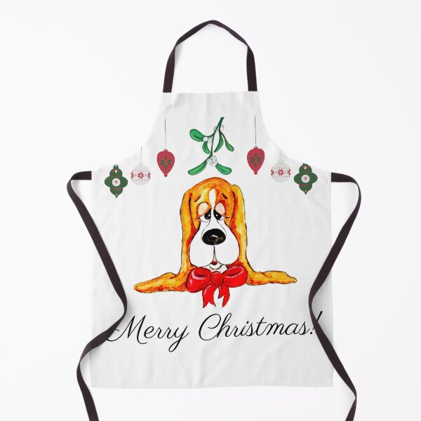 Artikelvorschau, Weihnachtsbasset Hound entworfen und verkauft von PaintedbyCarol.