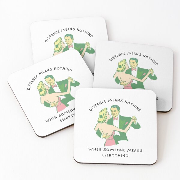 Item preview, Couple Distance Means Nothing When Someone Means Everything | Light Background designed and sold by embaarc.