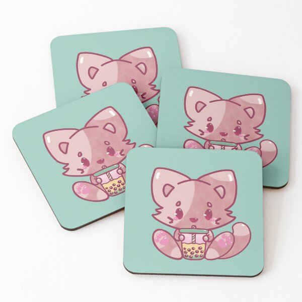 Item preview, Cat bubble tea kawaii cute adorable chibi hand painted designed and sold by · GAMING SOUL ·.