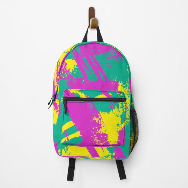 Item preview, Abstract hand drawn cute pattern in green, pink and yellow colors. Grunge illustration with paint elements designed and sold by zuperelectracat.