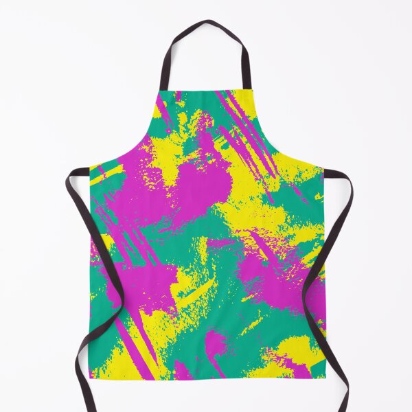 Item preview, Abstract hand drawn cute pattern in green, pink and yellow colors. Grunge illustration with paint elements designed and sold by zuperelectracat.