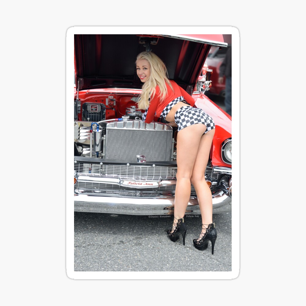 Felicia Ann - Classic Car - Hard Edge Canvas Print