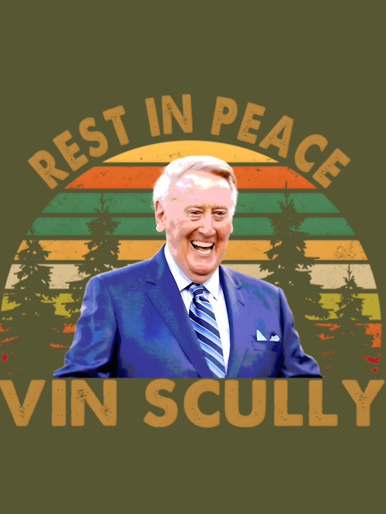 Rest In Peace Vin Scully T-Shirt Essential T-Shirt for Sale by MariettaSue