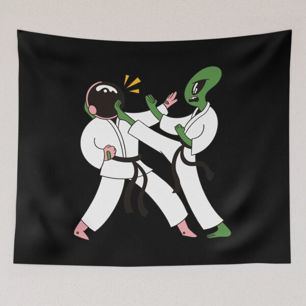 Item preview, Vintage Astronaut Alien Karate Martial Arts Karatelife designed and sold by Trostberger.