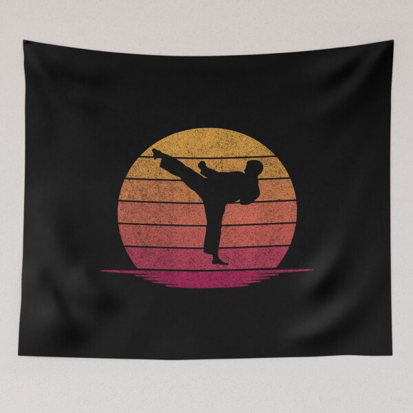 Item preview, Vintage Awesome Funny Karate Gift Hobby Silhouette Sunset designed and sold by Trostberger.