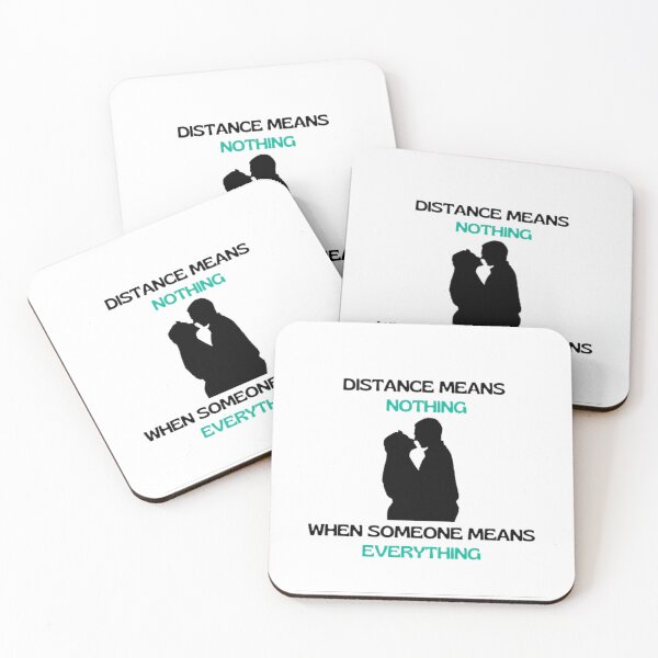 Item preview, Couples Distance Means Nothing When Someone Means Everything | Light Background designed and sold by embaarc.