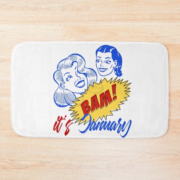 Item preview, BAM! It's January - Cool Retro Design for T-shirts, iPhone Cases, Stickers and Other Accessories	 designed and sold by Ridiculam Toga.