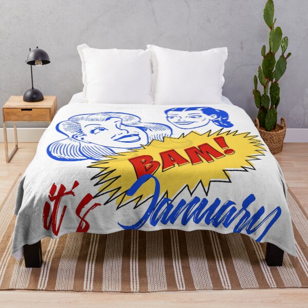 Item preview, BAM! It's January - Cool Retro Design for T-shirts, iPhone Cases, Stickers and Other Accessories designed and sold by Ridiculam Toga.
